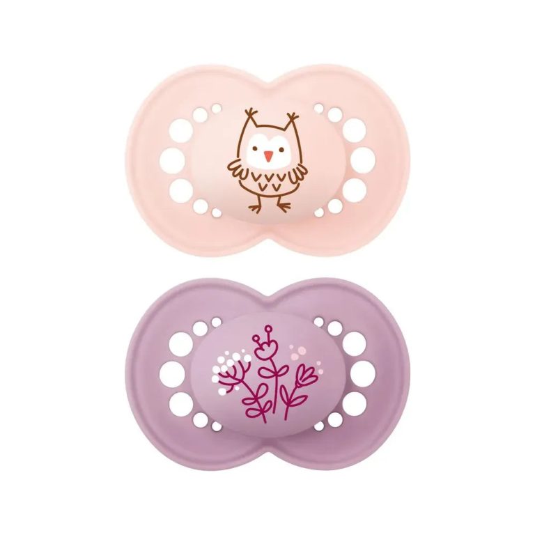 MAM Lot de 2 Sucettes Original 6M+ - Rose & Mauve