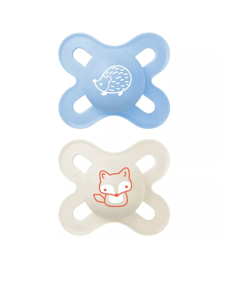 MAM Lot de 2 Sucettes Start Forest 0-2 mois - Bleu & Beige MAM Lot de 2 Sucettes Start Forest 0-2 mois - Bleu & Beige