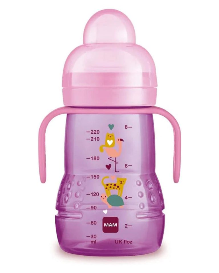 MAM Biberon et tasse Trainer 220ml - Rose