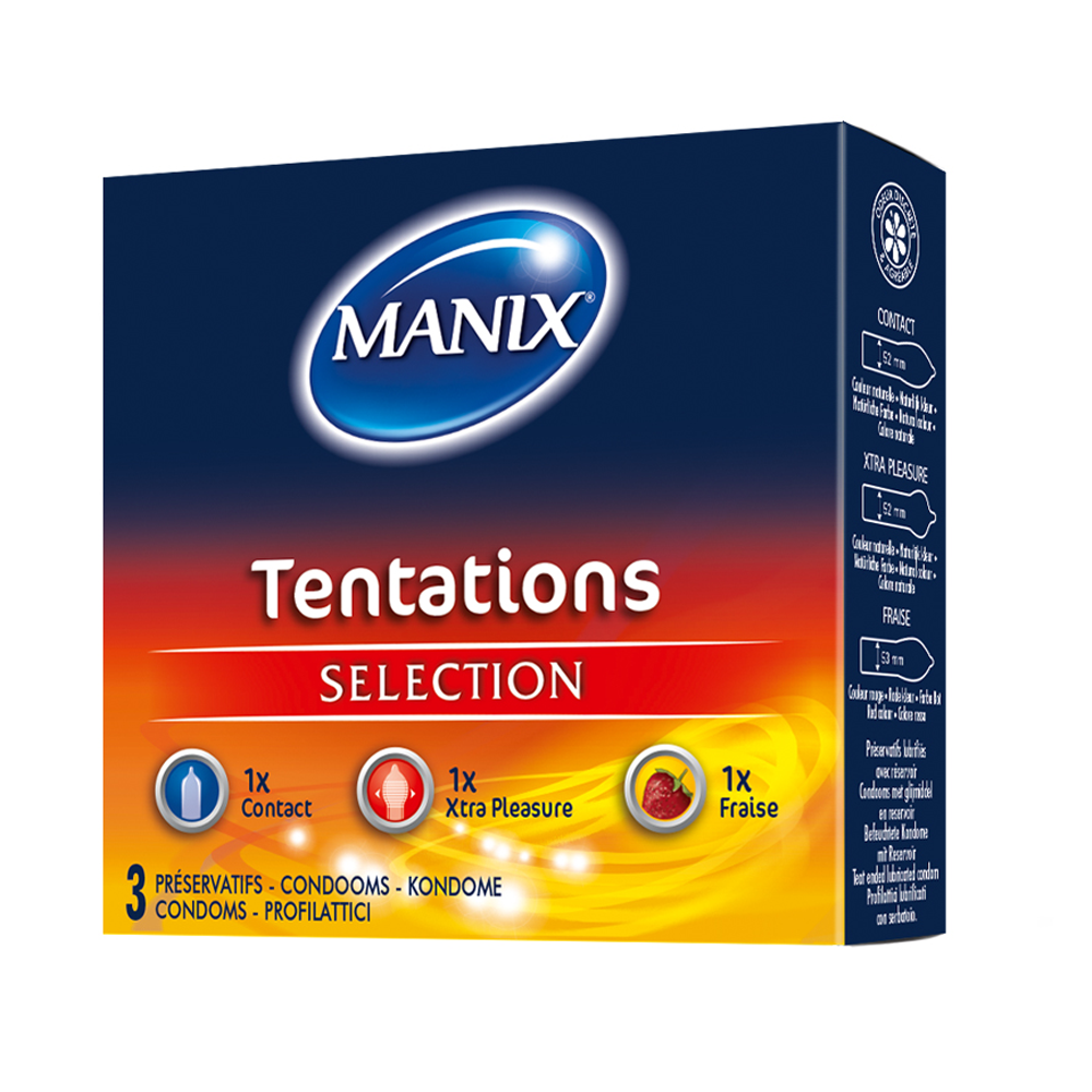 Manix Tentation 3 Préservatifs Manix Tentation 3 Préservatifs