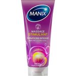 MANIX Gel Massage Stimulant 200ml Gingembre Effet Chauffant Sensuel Compatible Préservatifs Base Eau