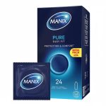 MANIX Pure 24 Préservatifs Latex Naturel Protection Optimale Confort Maximal Sensation Naturelle