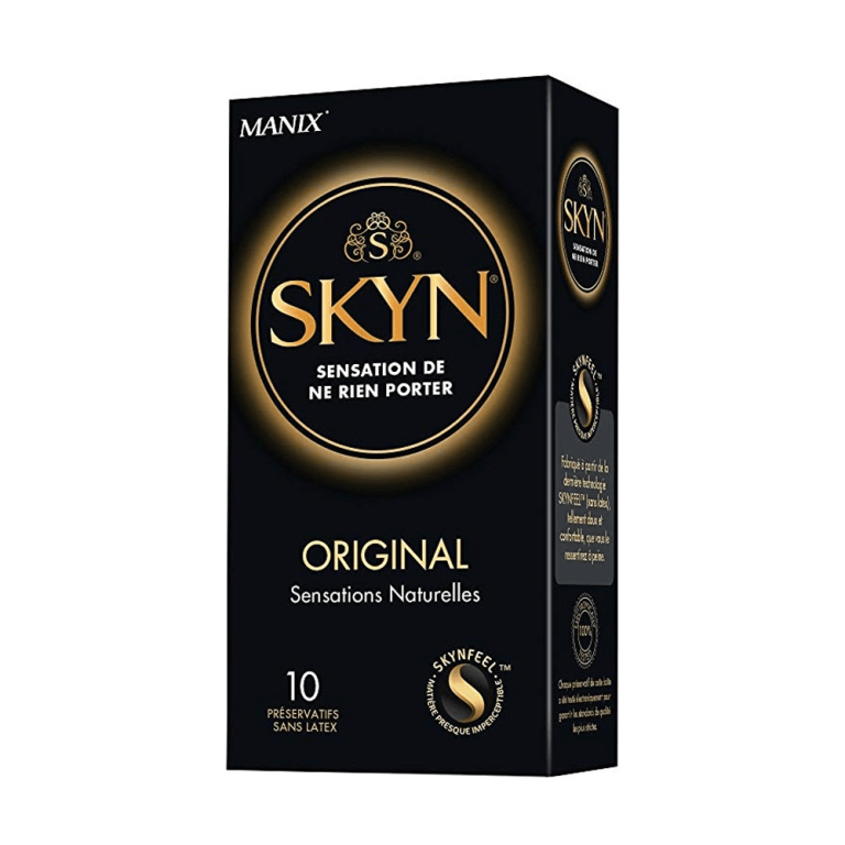 MANIX Skyn Original Préservatifs Sans Latex Polyisoprène Sensation Naturelle Ultra-Fin Douceur Protection