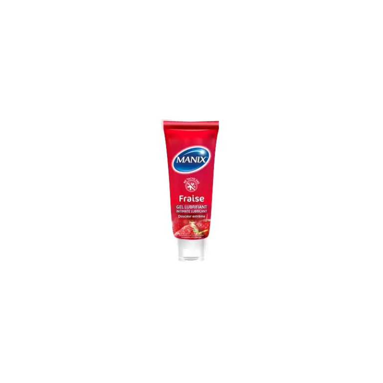 Manix Gel Lubrifiant Intime Fraise 80 ml