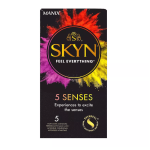 MANIX Skyn 5 Senses 5 Préservatifs Sans Latex Polyisoprène 5 Sensations Différentes Découverte Variété