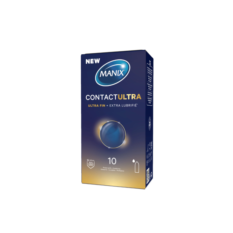 MANIX Contact Ultra 10 Préservatifs Transparents Fins Confort Sécurité Totale