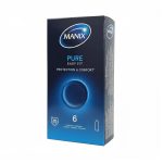 MANIX Pure 6 Préservatifs Latex Naturel Protection Optimale Confort Maximal Sensation Naturelle
