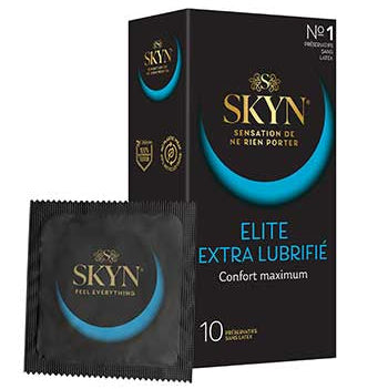 MANIX Skyn Elite Extra Lubrifié 10 Préservatifs Sans Latex Polyisoprène Ultra-Fin Sensation Naturelle MANIX Skyn Elite Extra Lubrifié 10 Préservatifs Sans Latex Polyisoprène Ultra-Fin Sensation Naturelle