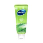 MANIX Gel Aqua Aloe 80ml Lubrifiant Intime Aloe Vera Hydratant Douceur Extrême Compatible Préservatifs Base Eau
