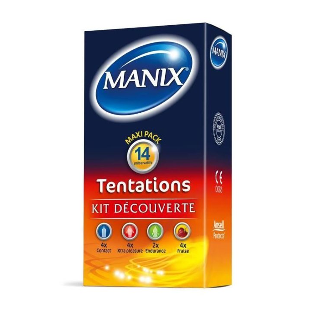 Manix Tentations Kit Découverte 14 Préservatifs Manix Tentations Kit Découverte 14 Préservatifs