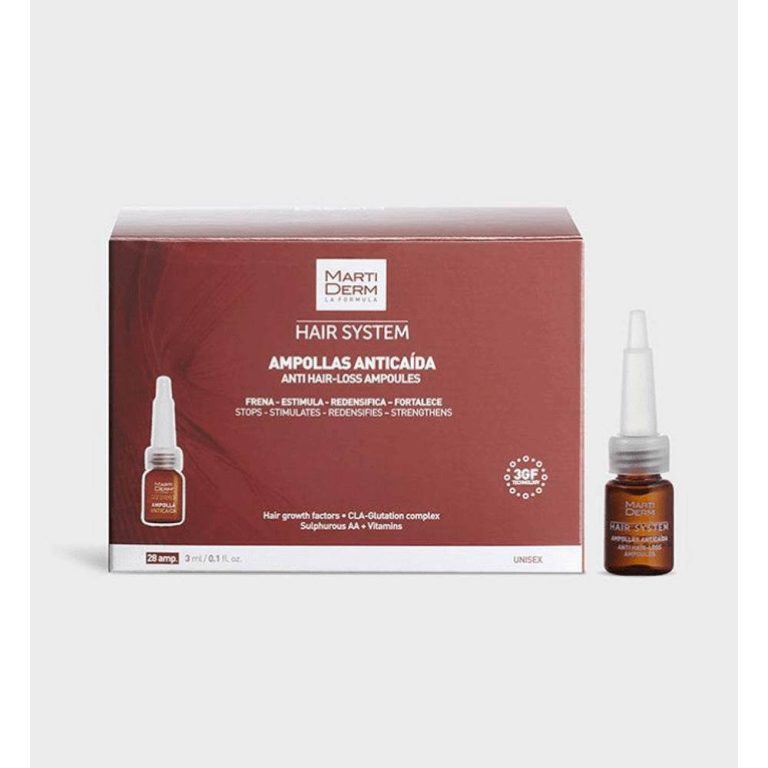 MARTIDERM Hair System Ampoules Anti-Chute 3ml - Traitement Choc Anti-Chute Intensif