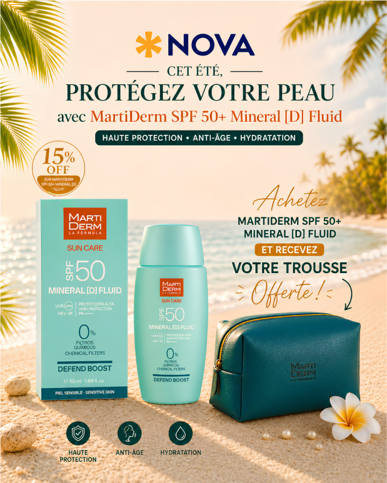MARTIDERM Sun Care Mineral D Fluide SPF50 50ml Minéral Vit D = TROUSSE OFFERTS