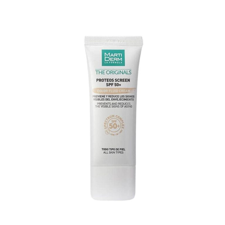 MARTIDERM Proteos Screen Color Fluid Cream SPF50+ 40ml - Crème Solaire Teintée Anti-Âge