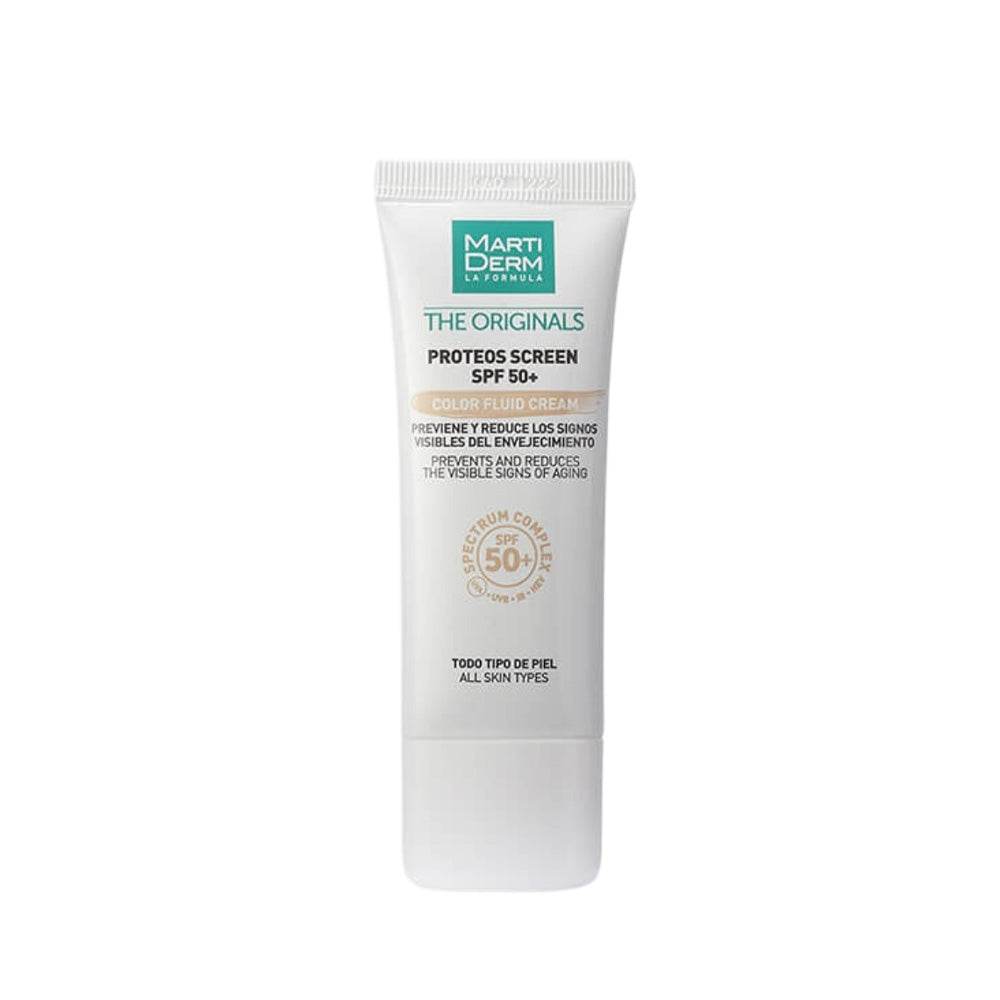 MARTIDERM Proteos Screen Color Fluid Cream SPF50+ 40ml - Crème Solaire Teintée Anti-Âge MARTIDERM Proteos Screen Color Fluid Cream SPF50+ 40ml - Crème Solaire Teintée Anti-Âge