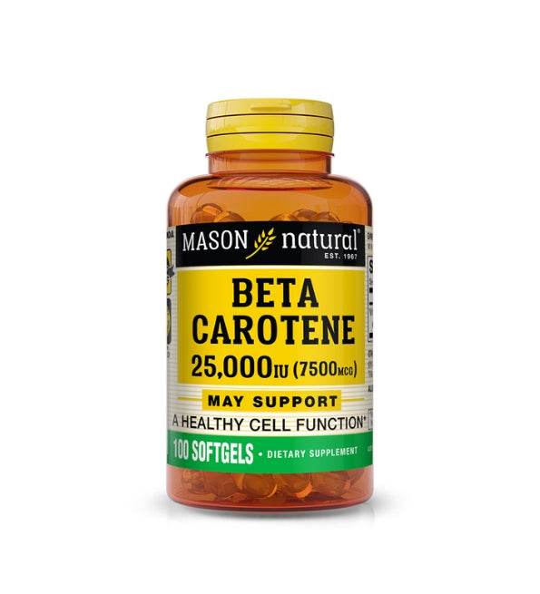 Mason Natural Beta Carotene 100 Softgels Mason Natural Beta Carotene 100 Softgels