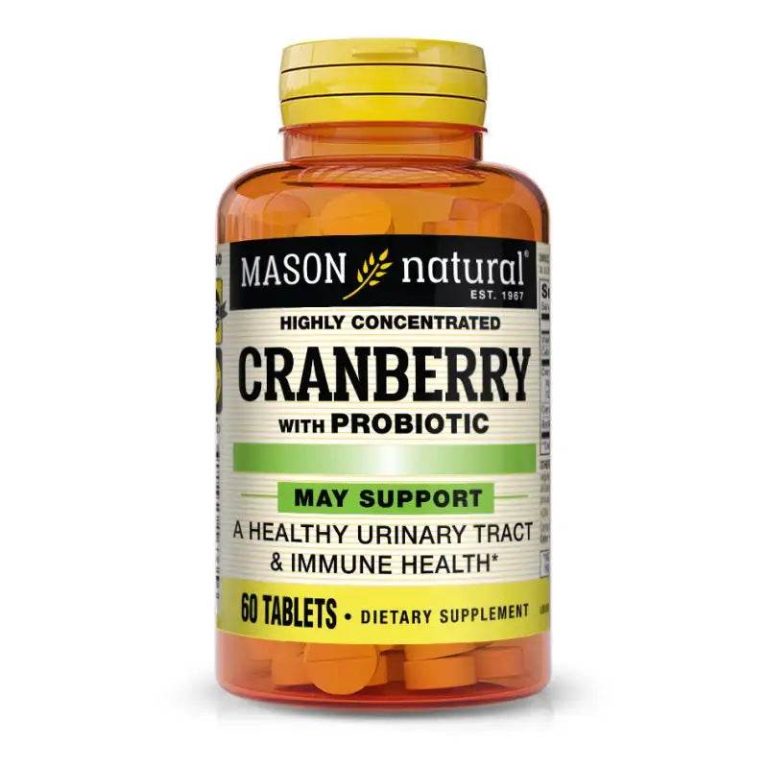 Mason Natural Cranberry with probiotic 60 Tablets 1633-60