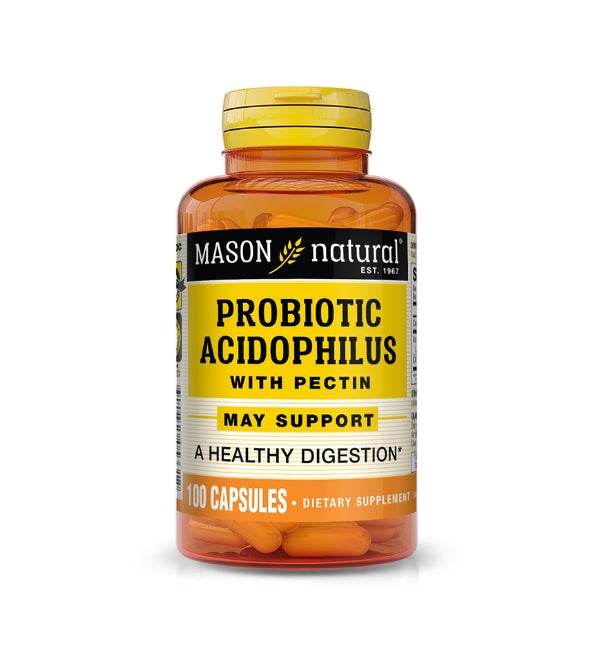 Mason Natural Probiotic Acidophilus 100 Capsules - Probiotiques Flore Intestinale Digestion Immunité Mason Natural Probiotic Acidophilus 100 Capsules - Probiotiques Flore Intestinale Digestion Immunité