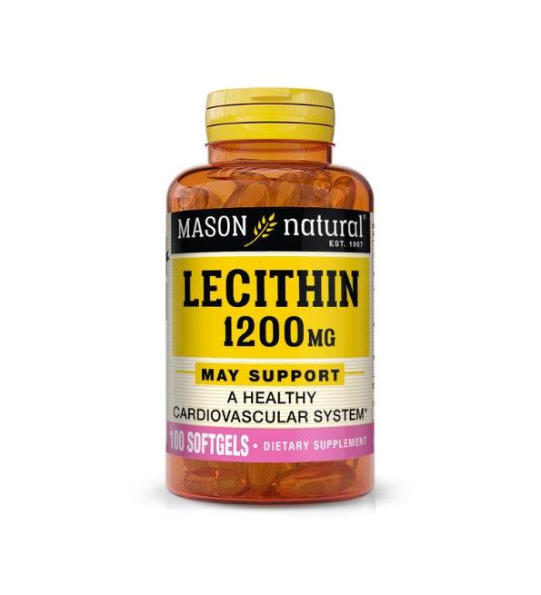 Mason Natural Lecithin 1200mg 100 Softgels Mason Natural Lecithin 1200mg 100 Softgels
