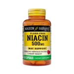 Mason Natural Flush-free Niacin 500mg 60 capsules