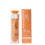 MAVIDERMA Écran Fluide Matifiant SPF50+ 50ml Crème Solaire Visage Très Haute Protection Texture Matifiante Peaux Grasses Mixtes