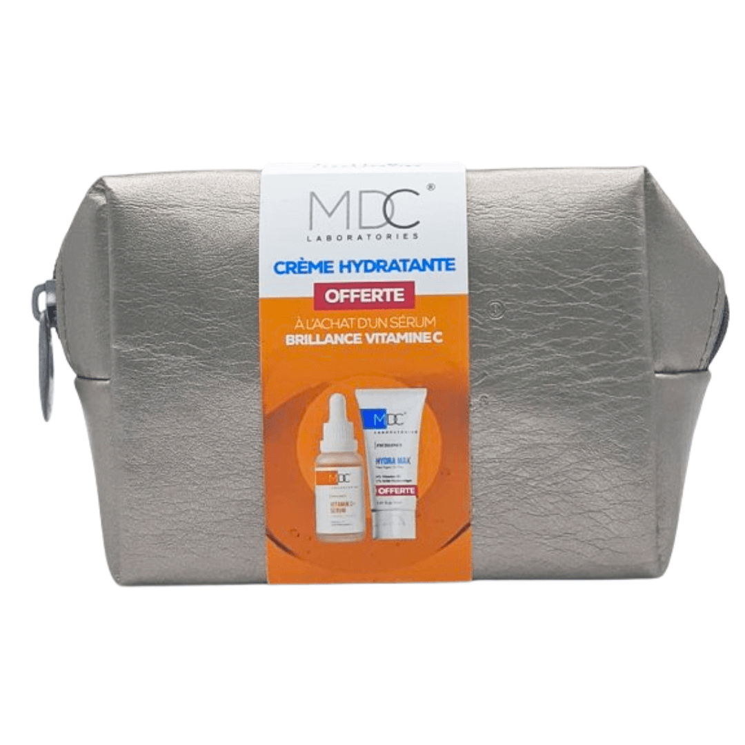 MDC Brillance Serum Vitamine C + Creme Hydratante + Trousse MDC Brillance Serum Vitamine C + Creme Hydratante + Trousse