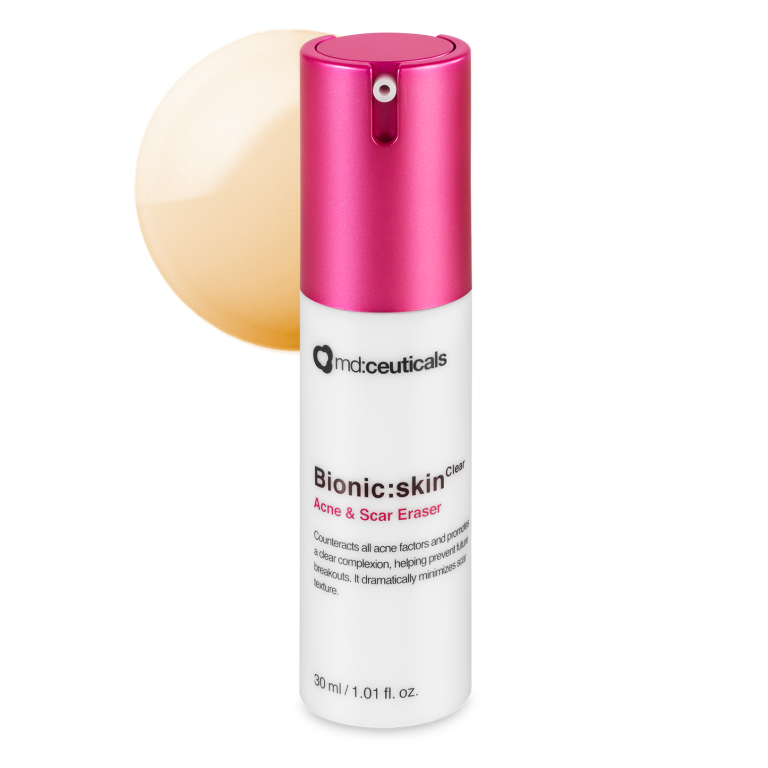 MD CEUTICALS Bionic Skin Clear Acne & Scar Eraser 30ml Sérum Anti-Acné Cicatrices Imperfections Peau Nette Traitement