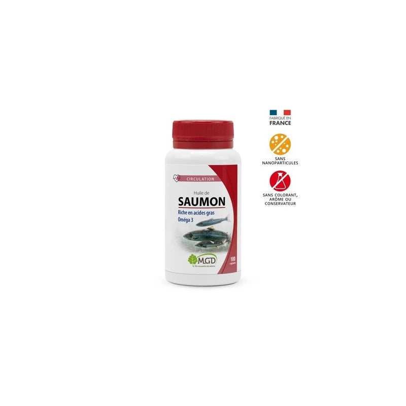 Mgd Huile de Saumon Boite 100 Capsules Mgd Huile de Saumon Boite 100 Capsules