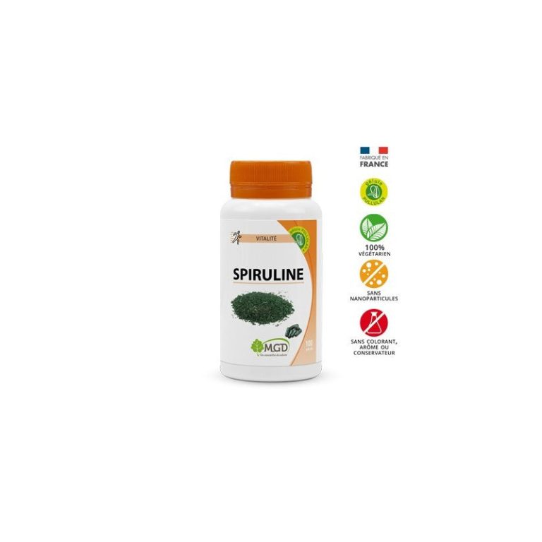 Mgd Spiruline 100 Gélules