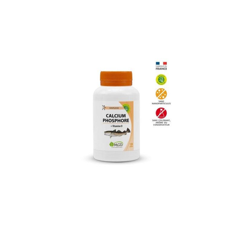 Mgd Calcium Phosphore Vitamine d Boite 120 Gélules