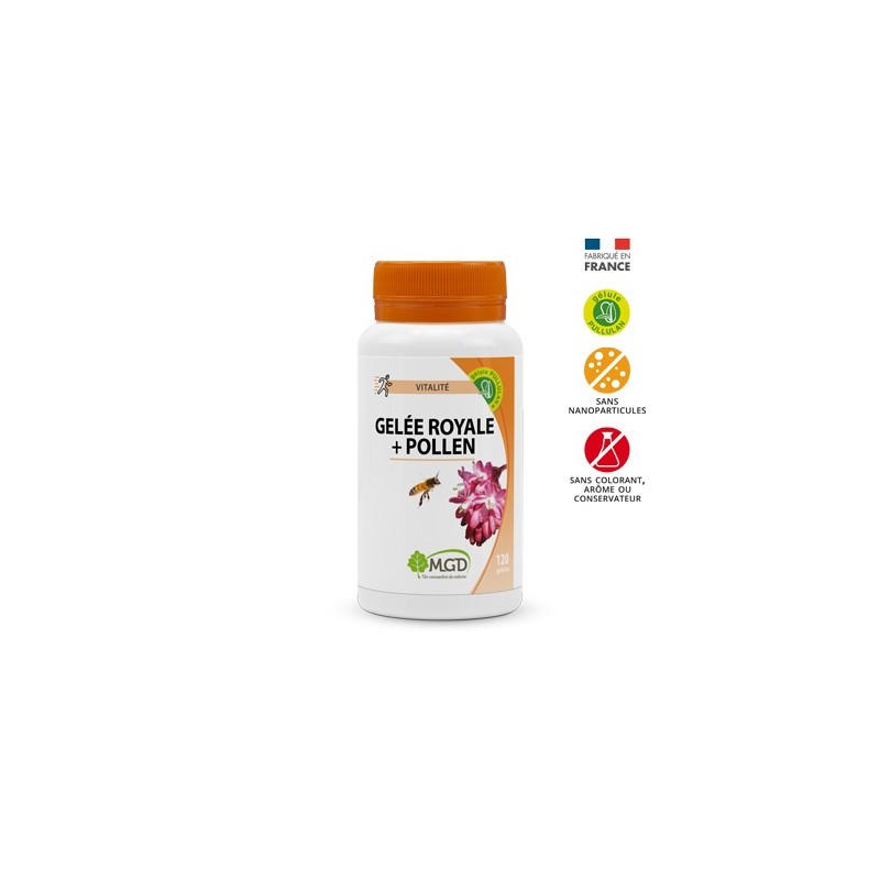 Mgd Gelée Royale + Pollen Boite 90 Gélules Mgd Gelée Royale + Pollen Boite 90 Gélules