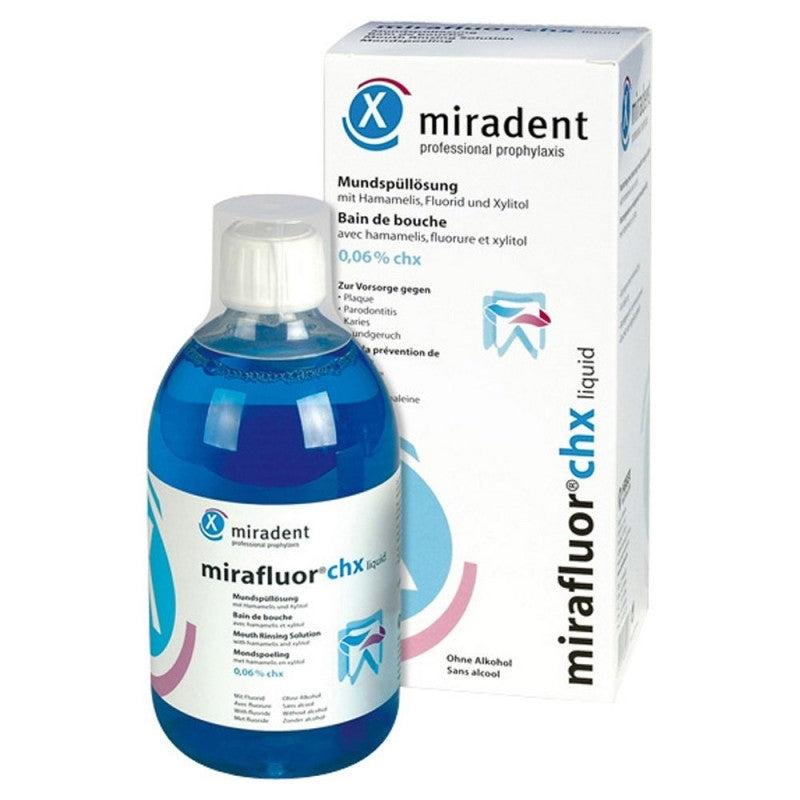 Miradent Mirafluor Chx Bain de Bouche 500 ml Miradent Mirafluor Chx Bain de Bouche 500 ml