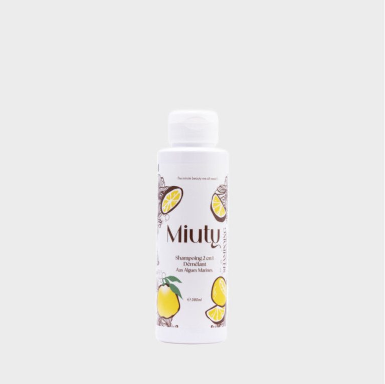 MIUTY Shampoing 2en1 Démêlant 380ml Nettoyant Conditionneur Cheveux Doux Brillants Gain Temps