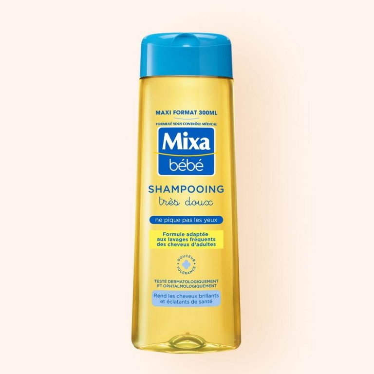 MIXA Shampooing Très Doux 300ml Soin Capillaire Hypoallergénique Cheveux Délicats Bébé Enfant Formule Douce Sans Sulfate