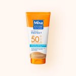 MIXA Solaire Lait Anti-Sable SPF50+ 175ml Protection Solaire Très Haute Résistant Eau Sable Formule Innovante Plage