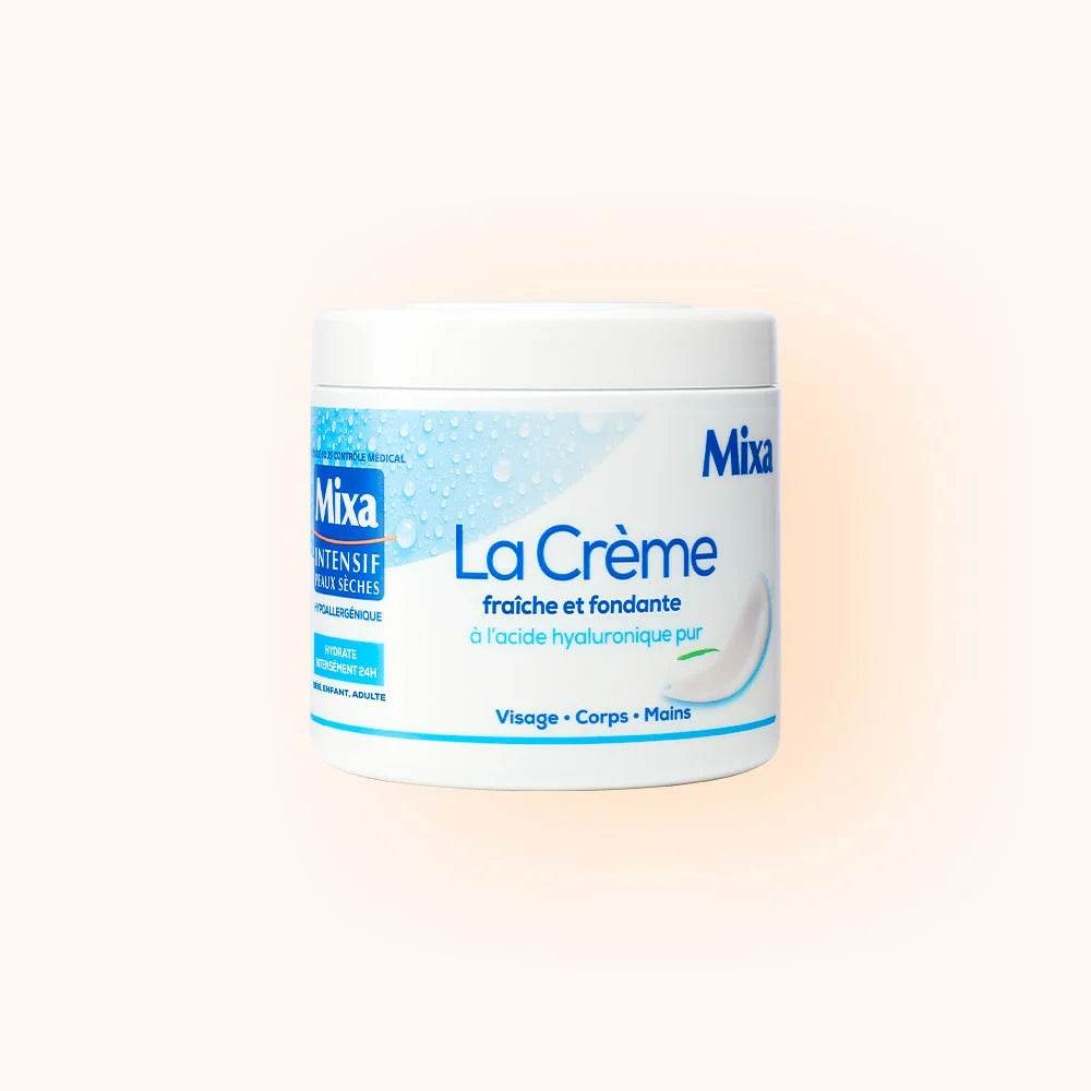 MIXA Crème Fraîche et Fondante Acide Hyaluronique Pur 400ml Crème Hydratante Corps Peaux Sèches Sensibles Hydratation 24h MIXA Crème Fraîche et Fondante Acide Hyaluronique Pur 400ml Crème Hydratante Corps Peaux Sèches Sensibles Hydratation 24h