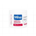 MIXA Crème Cica Réparation 400ml Soin Réparateur Corps Peau Abîmée Irritée Centella Asiatica Apaisement Cicatrisation