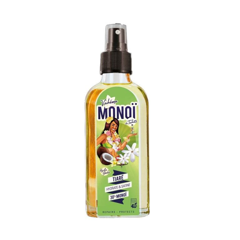 Vahéma Monoi Huile sèche Tiaré - 30% Monoï 100ml
