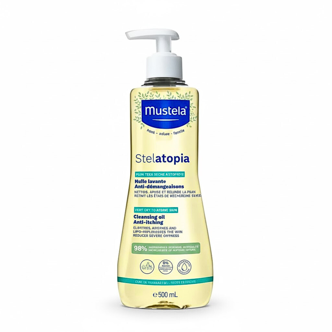 Mustela Stelatopia Huile Lavante 500ml Peau Atopique Bébé Nourrisson Mustela Stelatopia Huile Lavante 500ml Peau Atopique Bébé Nourrisson