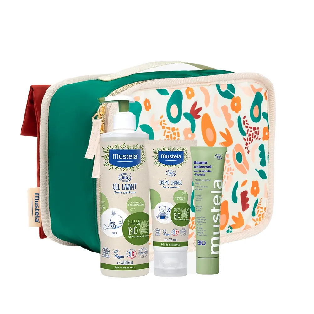 Mustela Pack Must Bio Gel Lavant + Crème pour le Change + Baume Universel = Trousse Offerte! Mustela Pack Must Bio Gel Lavant + Crème pour le Change + Baume Universel = Trousse Offerte!