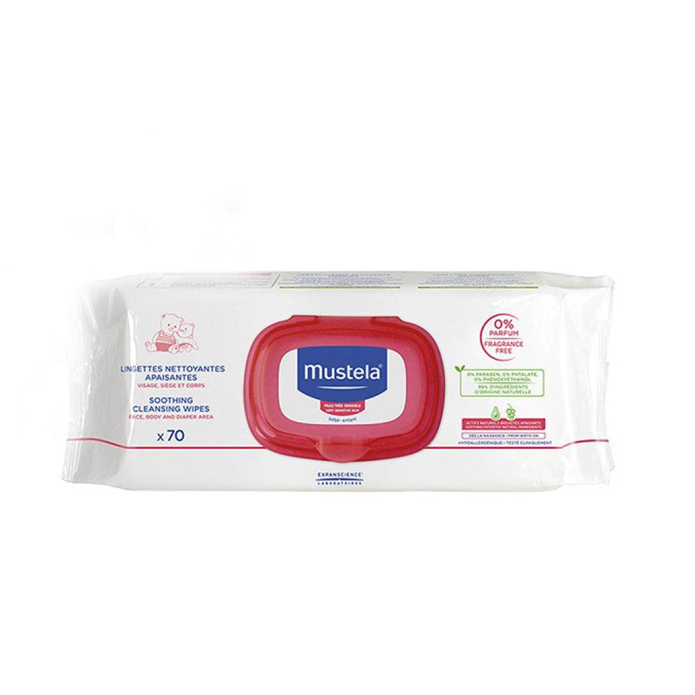Mustela Lingettes Nettoyantes Apaisantes 70 Pièces Mustela Lingettes Nettoyantes Apaisantes 70 Pièces