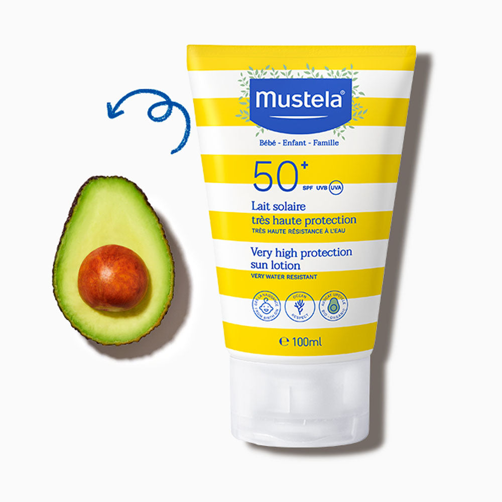 Mustela Lait Solaire Très Haute Protection 0M+ SPF 50+ - 100ml Mustela Lait Solaire Très Haute Protection 0M+ SPF 50+ - 100ml