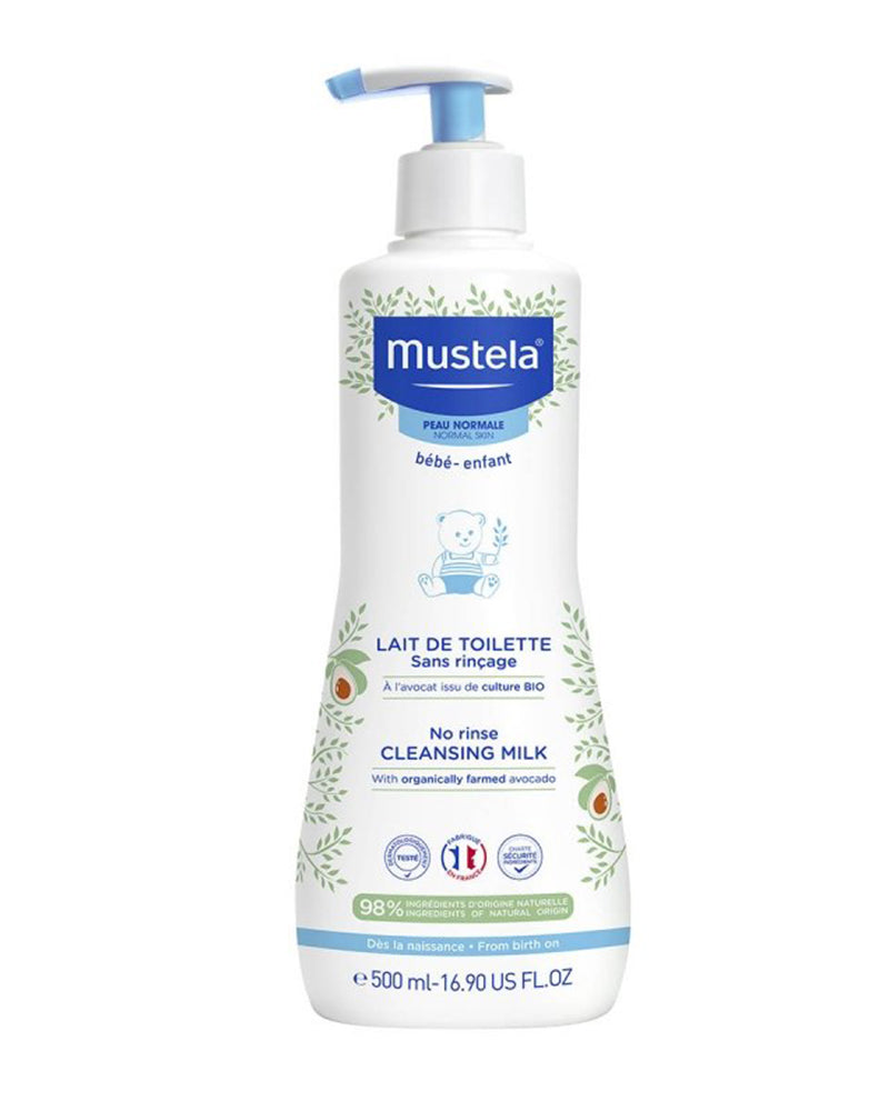 Mustela Lait de Toilette sans Rinçage à l’Avocat Bio - 500ml Mustela Lait de Toilette sans Rinçage à l’Avocat Bio - 500ml
