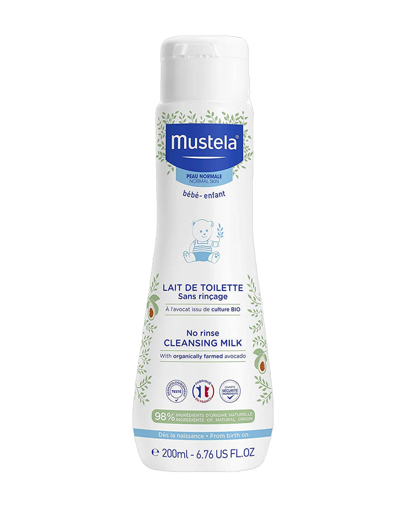 Mustela Lait de Toilette sans Rinçage à l’Avocat Bio - 200ml Mustela Lait de Toilette sans Rinçage à l’Avocat Bio - 200ml