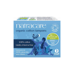 NATRACARE Tampons Régulier Sans Applicateur 10 Unités Protection Hygiénique Bio Coton Naturel
