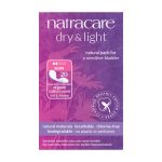 NATRACARE Serviette Dry & Light Pour Légère Incontinence 20 Unités Protection Discrète Bio Coton Naturel