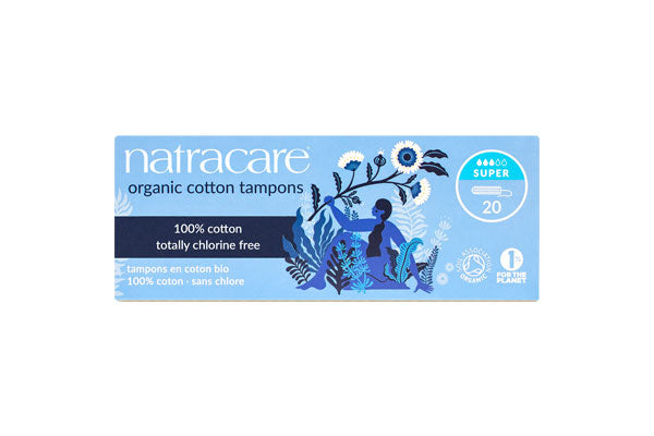 NATRACARE Tampons Super Sans Applicateur 20 Unités Protection Hygiénique Bio Coton Naturel Flux Abondant NATRACARE Tampons Super Sans Applicateur 20 Unités Protection Hygiénique Bio Coton Naturel Flux Abondant