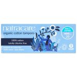 NATRACARE Tampons Super Plus Sans Applicateur 20 Unités Protection Hygiénique Bio Coton Naturel Flux Très Abondant