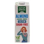 NATURE GREEN Boisson Amande Calcium Nature 1L Lait Végétal Amande Bio Enrichi Calcium Sans Lactose Naturel