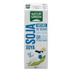 NATUR GREEN Boisson Soja Nature 1L Lait Végétal Soja Bio Naturel Sans Lactose Protéines Végétales Calcium