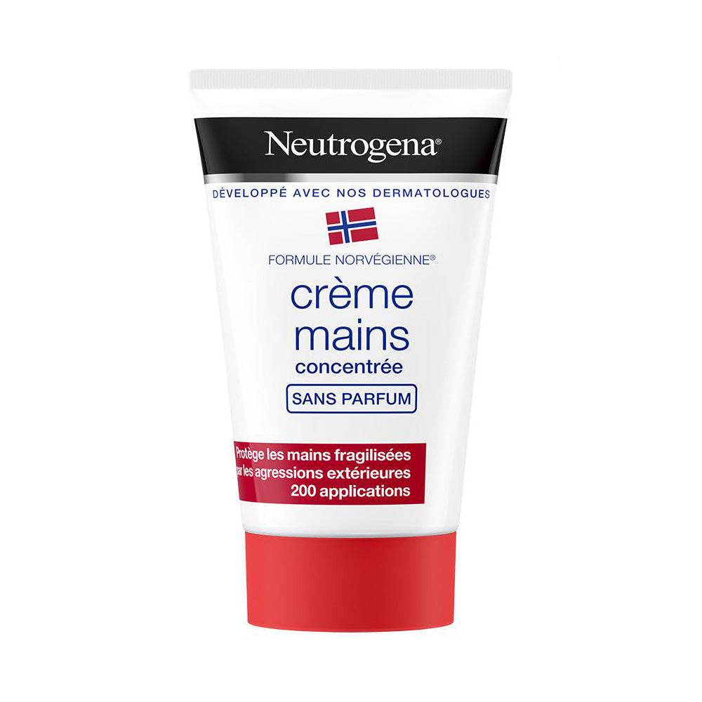 NEUTROGENA Crème Mains Concentrée Sans Parfum 50ml Hypoallergénique Peaux Sensibles Très Sèches Absorption Rapide NEUTROGENA Crème Mains Concentrée Sans Parfum 50ml Hypoallergénique Peaux Sensibles Très Sèches Absorption Rapide
